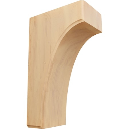 Ekena Millwork 3 1/2"W x 6"D x 10"H Clarksville Bracket, Red Oak BKTW04X06X10CVRO